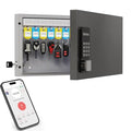24-Key Key Lock Box Wall Mount – Smart Key Cabinet with App, Keypad, Bluetooth & WiFi Unlock (Sold Separately), Key Organizer for Home, Access Log Tracking Key Management for Small Office - size: 24 Key(Smart)