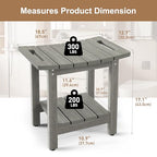 HIPS Shower Benches for Inside Shower, Shower Stool with Space-Efficient Storage Shelf, Waterproof Shower Chair Seat for Spa Bathroom(Light Gray) - color: Light Gray