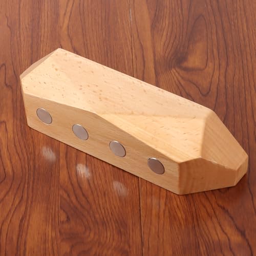 OCIOLI Key Holder Wall Mount Magnetic Key Holder Key Rack Key Hanger Key Hooks for Wall, Home Decor, House Decor, Apartment Decor, Living Room (Wood) - color: Wood