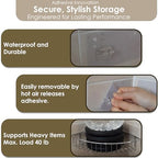 Shower Caddy Adhesive Replacement Stickers, Shower Organizer Adhesive Replacement, Assorted Wire Hook 10 Pack