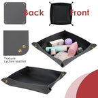8 Pack Valet Tray PU Leather Jewelry Tray for Women and Man Portable Catchall Travel Storage Dish Plate Key Trays For Entryway Desk Organizer for Phone, Keys, Glasses, Wallet, Earphone, Watch, Coin