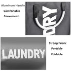 2-Pack Laundry Basket, Durable Handles for Easy Carry, Collapsible Cloth Baskets, Hampers for College Dorms, Foldable Fabric Hamper Bags, Black - color: Black*2