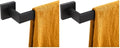 KOKOSIRI 20-Inch Single Towel Bar, Bathroom Kitchen Towel Holder, Wall Mounted SUS304 Stainless Steel Towel Rack, Matte Black, B4003BK-L20 (Pack of 2) - color: Matte Black, size: 20-Inch (Pack of 2)