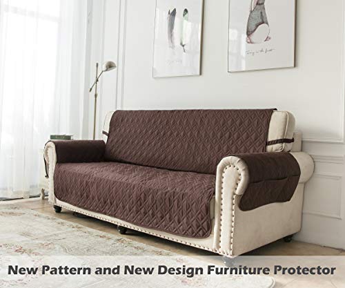 Ameritex Waterproof Nonslip Recliner Cover Stay in Place, Dog Chair Cover Furniture Protector, Ideal Recliner Slipcovers for Pets and Kids (Chocolate, 23") - color: Chocolate, size: 23"
