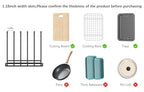 Cutting Board Organizer(1 Pc),Kitchen Cabinet Dividers for baking sheets,Bakeware Holder with 5 Slots,Space Saving,for used to Baking Tray and Chopping Storage