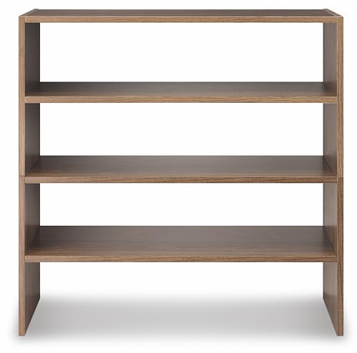 Whitmor Wood Stackable 2-Shelf Shoe Rack, Walnut, 31 inches，2 Pack - color: Brown, size: 31 INCH X2