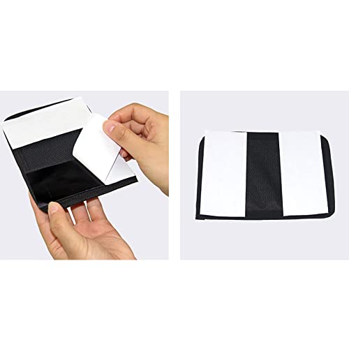 Double/Triple Magazine Pouch,Storage Pouch with Adhensive Tape, Fabric Mag Holder for Gun Safe Organization Accessory - color: Double Pouch