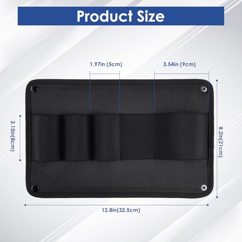 Gun Safe Door Organizer with Strong Adhesive Hook &Loop and Magnet Tape Two Way Mount, Elastic Gun Safe Pistol &Mag Holder for Most Pistols, for Indoor Storage - size: 2 Pack, style: 2 Pouch 1 Elastic Holster