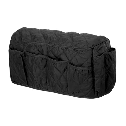 uxcell Sofa Armrest Organizer Non-Slip Armchair Caddy Waterproof Couch Remote Holder Organizers with 14 Pockets for TV Remote Control Cell Phone Magazines Sofa Organization, Black - color: Black