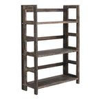 Proman Products - Hickory Bookshelf, Folding Bookshelf, Wooden Storage Shelves (3 Tiers, Rustic Brown) - size: 3 Tiers