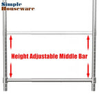 Simple Houseware Adjustable Closet Hanging Rod, Chrome - color: Chrome, size: 1 Pack