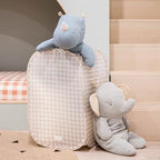 3 Sprouts Pop Up Hamper - Collapsible Laundry Basket, Popup & Foldable Design - Durable Waterproof Fabric for Dirty Clothes, Toys & Towels - Ideal for Dorm, Bedroom & Baby Nursery, Gingham Beige - color: Gingham Beige