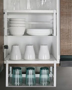 Nxconsu 2 Pack Under Shelf Storage Organizer, Adjustable Knob-Lock Hanging Basket for Kitchen Cabinet Pantry Cupboard Desk, Heavy Duty Metal, 30LB, White, Small(11.02" W×8.85" D, Interior H 4.88") - size: Small – 11" W