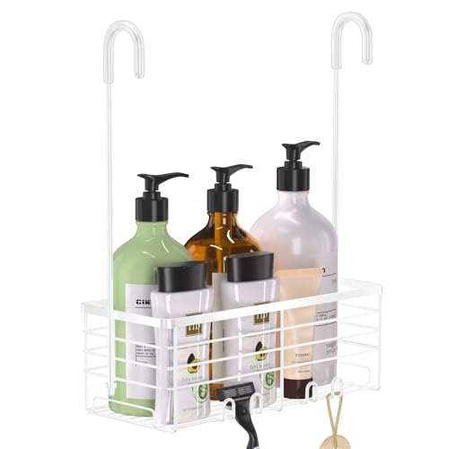 YUOROS Hanging Shower Caddy, Shower Caddies Bathroom Shower Rack Organizer Shampoo Bracket (White) - color: White, size: 1 Tier