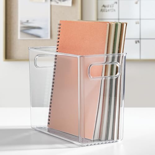iDesign Pantry Bin with Handles - Storage Bin for Cabinets, Fridge, or Freezer - Clear - Made in USA - size: Extra Large