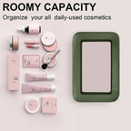 LETGO Clear Makeup Bags, TSA Approved Toiletry Bag with Zipper, Clear Makeup Organizer Fit Carry-on Travel Essentials,Clear Cosmetic Bags for Women Men (O-Green) - color: O-Green