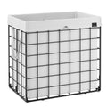SONGMICS Laundry Hamper, 34.3 Gal. (130L) Laundry Basket, Collapsible Clothes Hamper, Removable and Washable Liner, Metal Wire Frame, for Bedroom Bathroom, Cream White ULCB113W01 - color: Cream White, size: 130 L