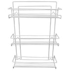 Evelots 3-Tier Spice Rack-Door/Wall Mounted-Sturdy Coated Metal-Up to 18 Bottles - size: 3-Tier, style: Door/Wall Mount