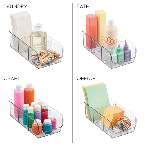 InterDesign Linus Kitchen, Pantry, Refrigerator, Freezer Storage Container, Clear - style: Pack of 1