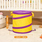NARMAY Toy Barrel, Pop-Up Toy Storage Organizer, Collapsible Bin for Building Bricks & Small Blocks, Bucket with Handles, All-in-One Organizer for Kids Boys and Girls - 12 x 12 Inch - size: 12 x 12 Inch