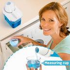 Laundry Detergent Dispenser-1 Pack, 37 oz Detergent Dispenser with 4 Removable Labels, Laundry Soap Dispenser for Laundry Room Organization and Storage, BPA Free & PET Plastic Clear - size: 37 Ounce (Pack of 1)
