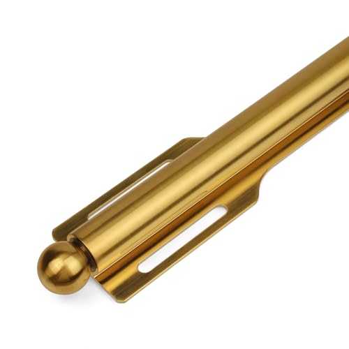 FIRJOY 12" Valet Rod for Closet Pull Out (2 Pack, Brushed Gold) - color: Brushed Gold, size: 2 Pack