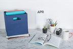 DII Poly-Cube Storage Collection Hard Sided, Collapsible Solid, Small, Nautical Blue - color: Nautical Blue, size: Small Square, 11x11x11"