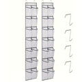 2 Pcs Over The Door Shoe Organizer 14 Large Pocket Hanging Shoe Rack for Closet Organizers And Storage, White