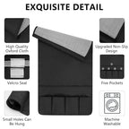 Non-slip Couch Organizer Armchair Caddy, Oxford TV Remote Control Holder Bedside Caddy with 5 Pockets for Key Glasses Phone Magazine Holders. - size: 35''x18''