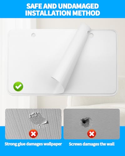 1 PCS Adhesive Remote Control Holder Wall Mount, 3 Slot Adjustable Remote Holder for TV Controller with Hollow Bottom for Charging, Wall Pen Holder for Home Office School (White, 1) - color: White, size: 1