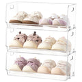 HBlife Clear Acrylic Kids Shoe Rack Baby Toddler Shoe Storage Organizer for Closet Floor Entryway Bedroom, 3 Tier Stackable Small Shoe Rack Shelf Display Stand - size: 3 Tier