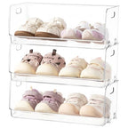 HBlife Clear Acrylic Kids Shoe Rack Baby Toddler Shoe Storage Organizer for Closet Floor Entryway Bedroom, 3 Tier Stackable Small Shoe Rack Shelf Display Stand - size: 3 Tier
