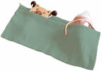 Cotton Baby Bedside Hanging Storage Bag,2 Pockets Organizer for Baby Cribs and Toys (Green) - color: Green
