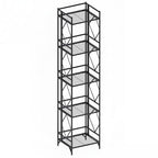 Nature's Rhythm 5-Tier Metal Storage Rack, Adjustable Garage Shelving Metal Shelving Unit(12.84 x 11.27 x 57.52inch, Black) - size: 5-Tier