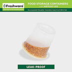 Freshware Food Storage Containers [240 Set] 24 oz Plastic Deli Containers with Lids, Slime, Soup, Meal Prep Containers | BPA Free | Stackable | Leakproof | Microwave/Dishwasher/Freezer Safe - size: 24 oz - 240 Sets
