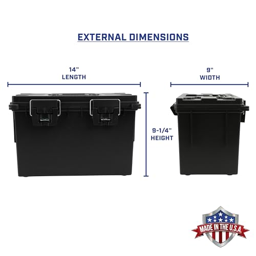 Sheffield 12764 XL Storage Bins With Lids, 4-Pack Stackable Storage Bins, Made in USA, Lockable and Water-Resistant Containers with Lids, Plastic Containers for Home, Classroom, and Dorm - color: Black, size: XL 4-Pack
