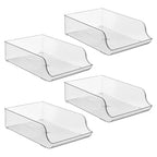 iDesign Water Bottle Organizer for Fridge - Set of 4 - Clear - Made in USA - style: Pack of 4