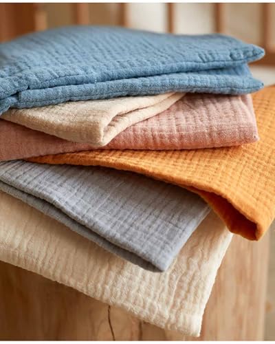 Cotton Baby Bedside Hanging Storage Bag,2 Pockets Organizer for Baby Cribs and Toys (Oatmeal) - color: Oatmeal