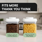 Bop Top Airtight Food Storage Containers with Lid 3.5 Cups / 30 oz | Kitchen Canister Sets | Air Tight Pantry Container | Pop Top Dry Food Storage Containers for Snacks, Sugar, Flour, Baking, Pasta - color: 30 oz