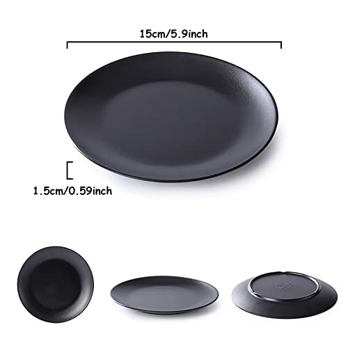 Jewelry Dish, Decorative Trinket Tray for Rings Earrings Necklaces, Jewelry Tray for Women, 5.9" Black - size: 5.90 Inches