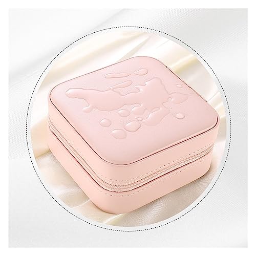 Portable Double Layer Jewelry Box for Women & Girls - Small Travel Organizer for Bracelets & Earrings - Compact Storage Solution for Accessories