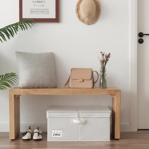 GRANNY SAYS Large Storage Bins with Lids, Decorative Storage Boxes with Double-Lids, Extra Large 63L Closet Organizer for Clothes, Toy Storage Chest, Ivory, 1-Pack - color: Ivory, size: Extra Large - 1 Pack