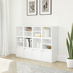 Way Basics Closet Organizer and Storage - Modular Connect Door Cube (Tool-free Assembly),11.2"D x 11.2"W x 12.6"H, White - color: White