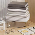 Vertical Magazine File Holder, Clear File Organizer Desk Organizer and Storage Bins Holding for Magazines, Binders, Notebooks, Envelopes, Plastic Office Organization and Storage for Desk