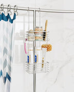 2-Tier shower caddy hanging,shower rack,small hanging bathroom organizer,bathroom door organizer,shower caddy over shower head - size: Narrow double-layer design