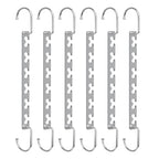 Space Saving Hangers for Clothes 6 Pack, Sturdy Metal Hangers Wardrobe Organizer, Magic Cascading Hanger, Closet Space Saver Closet Organizers and Storage