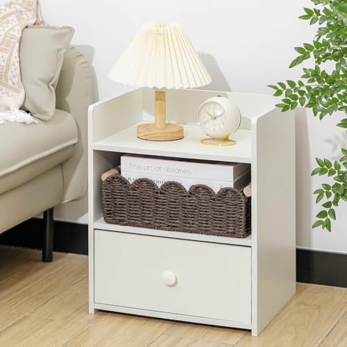 CubesLand Paper Rope Scalloped Edge Shelves Storage Basket, Woven Toilet Paper Baskets for Over Toilet Storage Shelf, Ending Table, Floating Shelves Organizing or Home Décor, with Wood Handle, Brown - color: Brown, size: M - 14"L x 6.3"W x 3.9"H