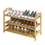 UDEAR Bamboo Shoe Rack 3-Tier Shoe Storage Organizer Entryway Shoe Shelf - size: 3-Tier