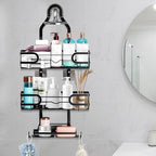 Shower Caddy Hanging, Shower Caddy Hanging Bathroom Shower Organizer, Long Bathroom Shower Organizer Hanger Rack with Hooks,Soap Holder - size: Bathroom Organizer 1