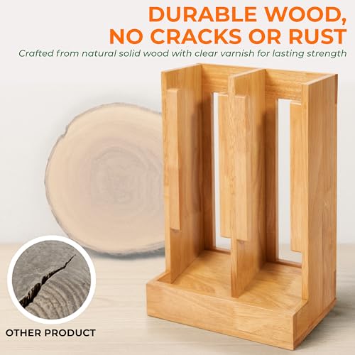 HOMESTEAD Wooden Can Organizer for Pantry, Solid Wood Canned Food Rack, Holds Standard 14.2 oz Cans, Space-Saving Kitchen Storage for Cabinets & Countertops, Natural - color: Natural